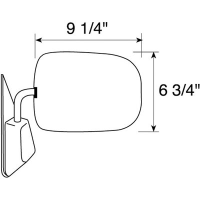 (WSL)Mirror Chevy 89-95 w / Base