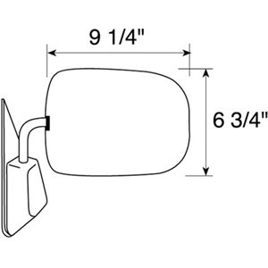 (WSL)Mirror Chevy 89-95 w / Base